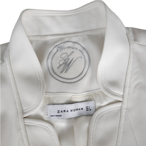 Zara Of White Fitted Style Blazer - Picture 6 of 10